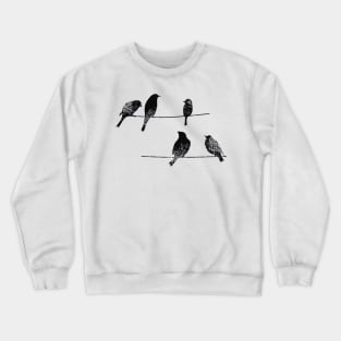 Birds on a wire Crewneck Sweatshirt